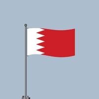 Illustration of Bahrain flag Template vector