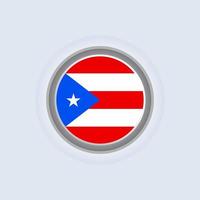 ilustración de plantilla de bandera de puerto rico vector