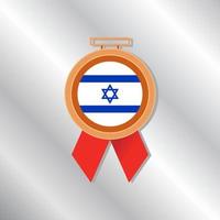 ilustración de la plantilla de la bandera de israel vector