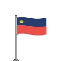 Illustration of Liechtenstein flag Template vector