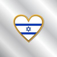 Illustration of Israel flag Template vector