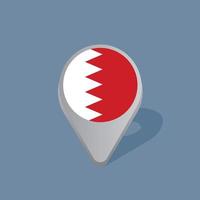 Illustration of Bahrain flag Template vector