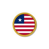 ilustración de la plantilla de la bandera de liberia vector