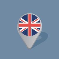 Illustration of United Kingdom flag Template vector