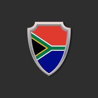 ilustración de la plantilla de la bandera de sudáfrica vector