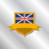 Illustration of United Kingdom flag Template vector