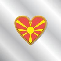 Illustration of Macedonia flag Template vector