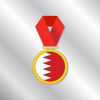 Illustration of Bahrain flag Template vector