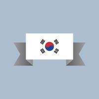 Illustration of South Korea flag Template vector