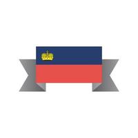 Illustration of Liechtenstein flag Template vector