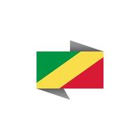 Illustration of Congo flag Template vector