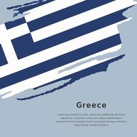 ilustración de la plantilla de la bandera de grecia vector