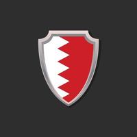 Illustration of Bahrain flag Template vector