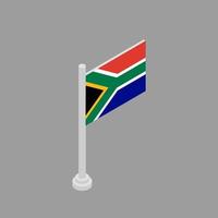 ilustración de la plantilla de la bandera de sudáfrica