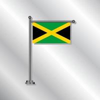 ilustración de la plantilla de la bandera de jamaica vector