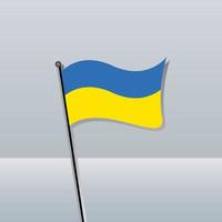 Illustration of Ukraine flag Template