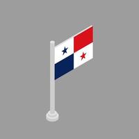 Illustration of Panama flag Template vector