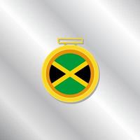 ilustración de la plantilla de la bandera de jamaica vector