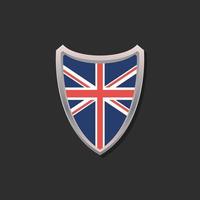 Illustration of United Kingdom flag Template vector