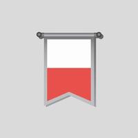 Illustration of Poland flag Template vector