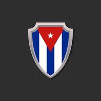 Illustration of Cuba flag Template vector