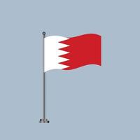 Illustration of Bahrain flag Template vector