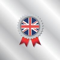 Illustration of United Kingdom flag Template vector
