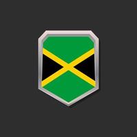 ilustración de la plantilla de la bandera de jamaica vector