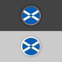 ilustración de plantilla de bandera de escocia vector