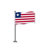 ilustración de la plantilla de la bandera de liberia vector