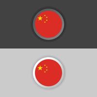 Illustration of China flag Template vector