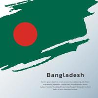 Illustration of Bangladesh flag Template vector