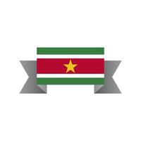 ilustración de la plantilla de la bandera de surinam vector