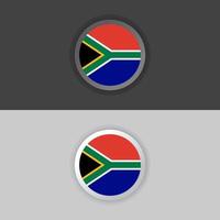 ilustración de la plantilla de la bandera de sudáfrica