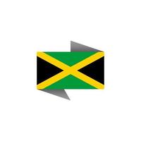 ilustración de la plantilla de la bandera de jamaica vector