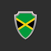 ilustración de la plantilla de la bandera de jamaica vector