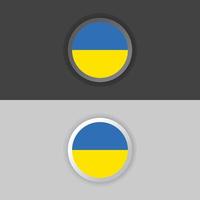 Illustration of Ukraine flag Template vector