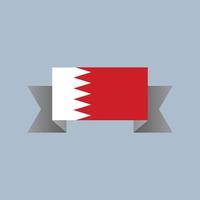 Illustration of Bahrain flag Template vector
