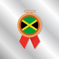 ilustración de la plantilla de la bandera de jamaica vector