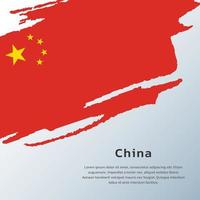 Illustration of China flag Template vector