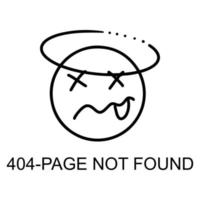 Page Not Found Error 404 System updates, uploading, computing, operation, installation programs. system maintenance. vector illustration.