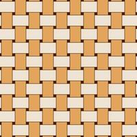 Seamless geometric woven pattern. Beige and brown colors. For plaid, tablecloths, clothes, shirts, dresses, paper, bedding, blankets and other textile products. vector