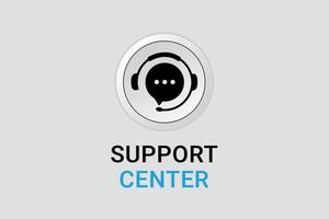 Customer support centre and live chat background design. vector
