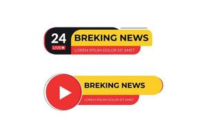 Breaking news collection vector