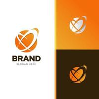 Solar energy creative concept logo design template vector with color harmony combination