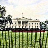 una vista de la casa blanca en washington foto