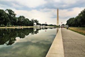 una vista del monumento a washington foto