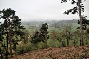 una vista de la campiña de shropshire en grinshill foto