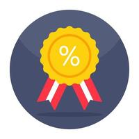 Premium download icon of discount badge vector