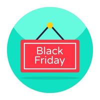 Unique design icon of black friday board vector